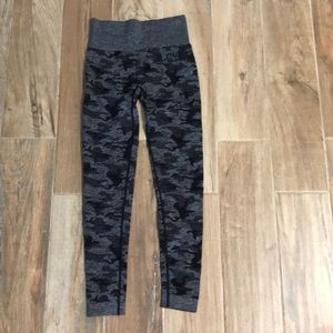 Gymshark Camo Seamless leggings in black marl